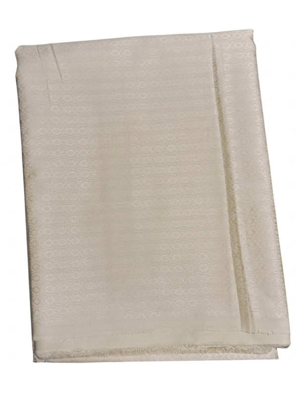 Tissu Jacquard Satiné à Motifs Géométriques